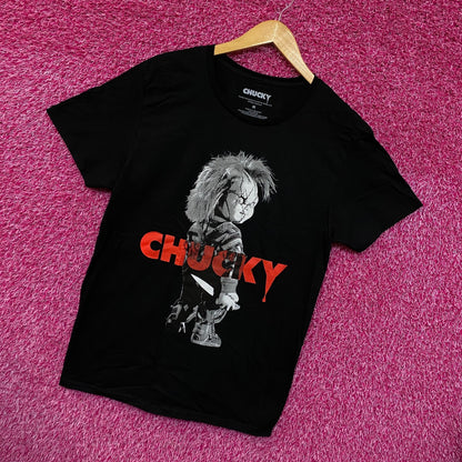 Chucky Black and White Portrait Tshirt size medium