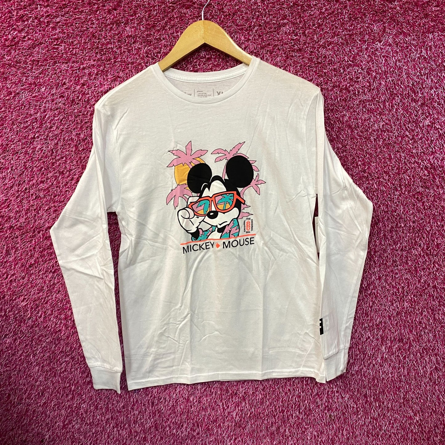 Disney Mickey Mouse Vacation Beach Ready Long Sleeve T-Shirt XL