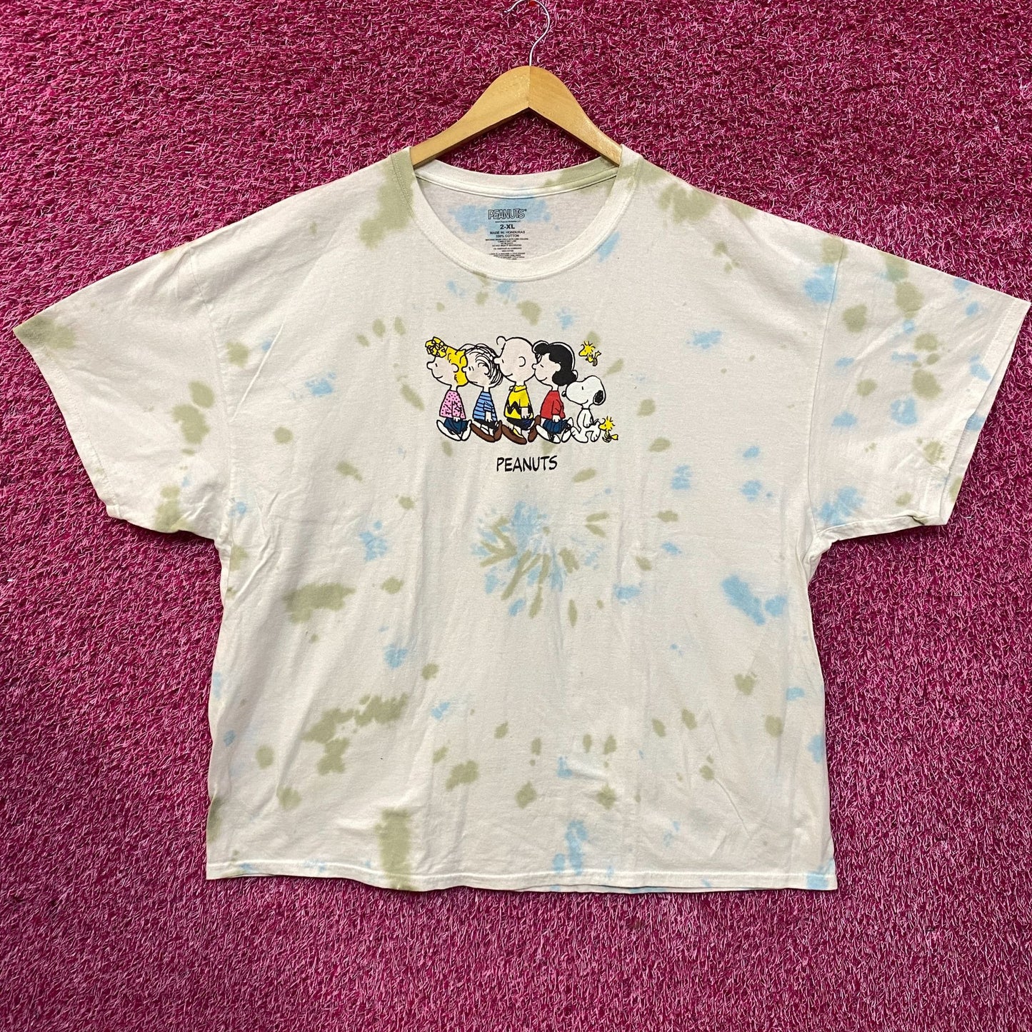 Peanuts Snoopy and the Gang Tie Dye T-Shirt 2XL