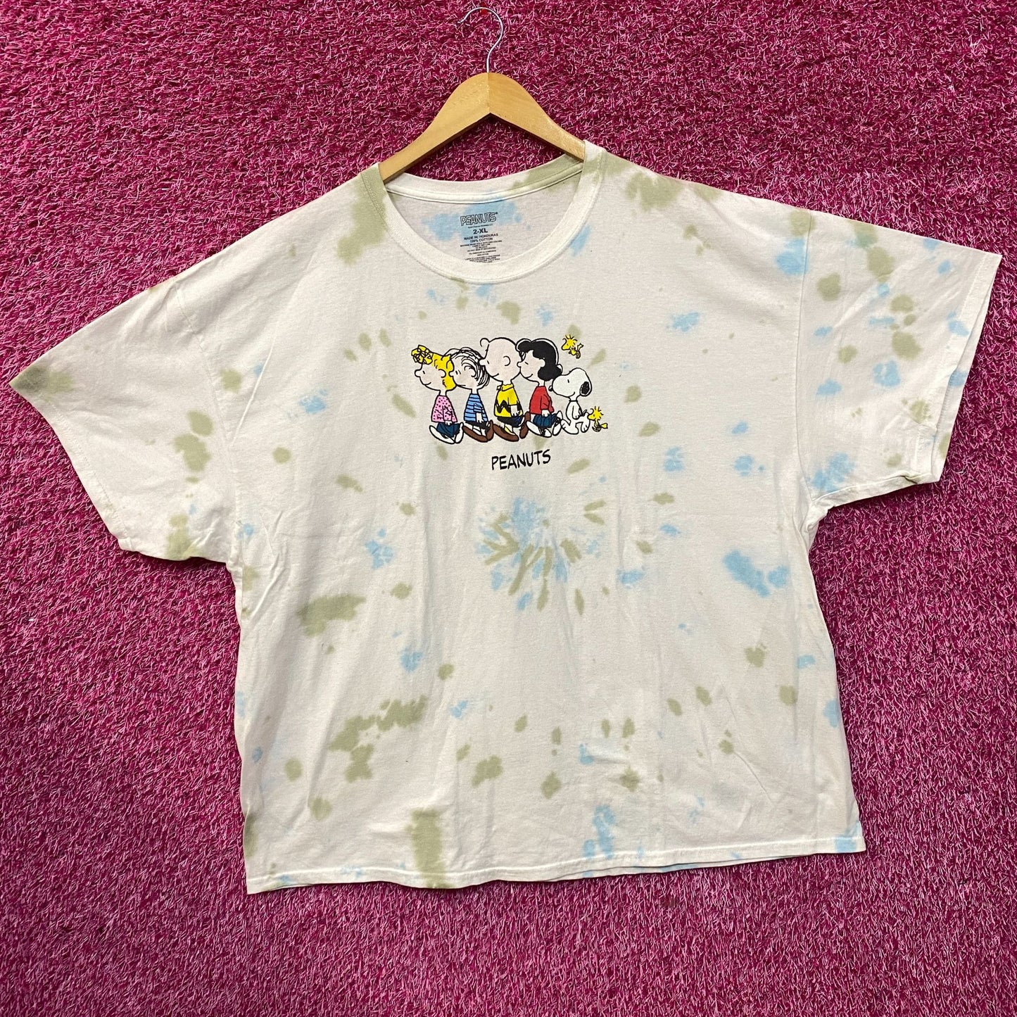 Peanuts Snoopy and the Gang Tie Dye T-Shirt 2XL