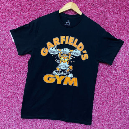 Garfield's Gym Lifting Sub Graphic Design T-Shirt Medium