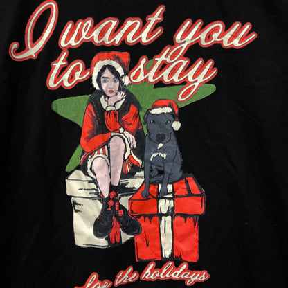 Billie Eilish Stay For The Holidays Graphic T-shirt Large