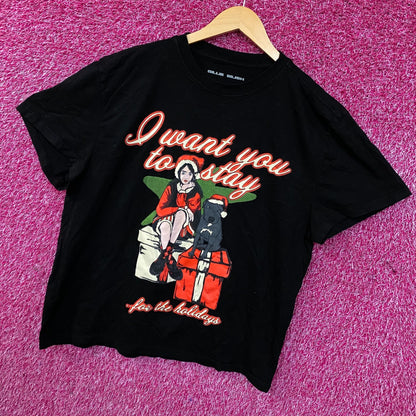 Billie Eilish Stay For The Holidays Graphic T-shirt Large