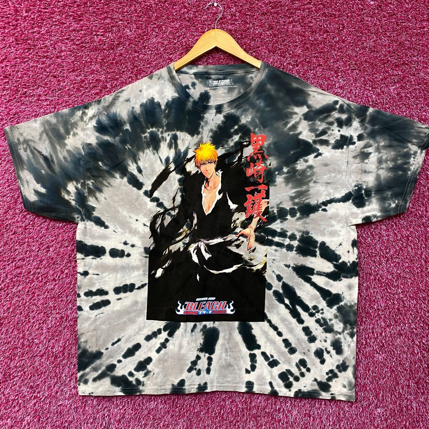 Bleach Ichigo Kurosaki Anime Tie-Dye T-Shirt 2XL