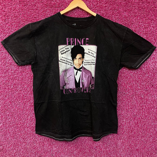 Prince Controversy Washed Acid-Wash Graphic T-Shirt XL