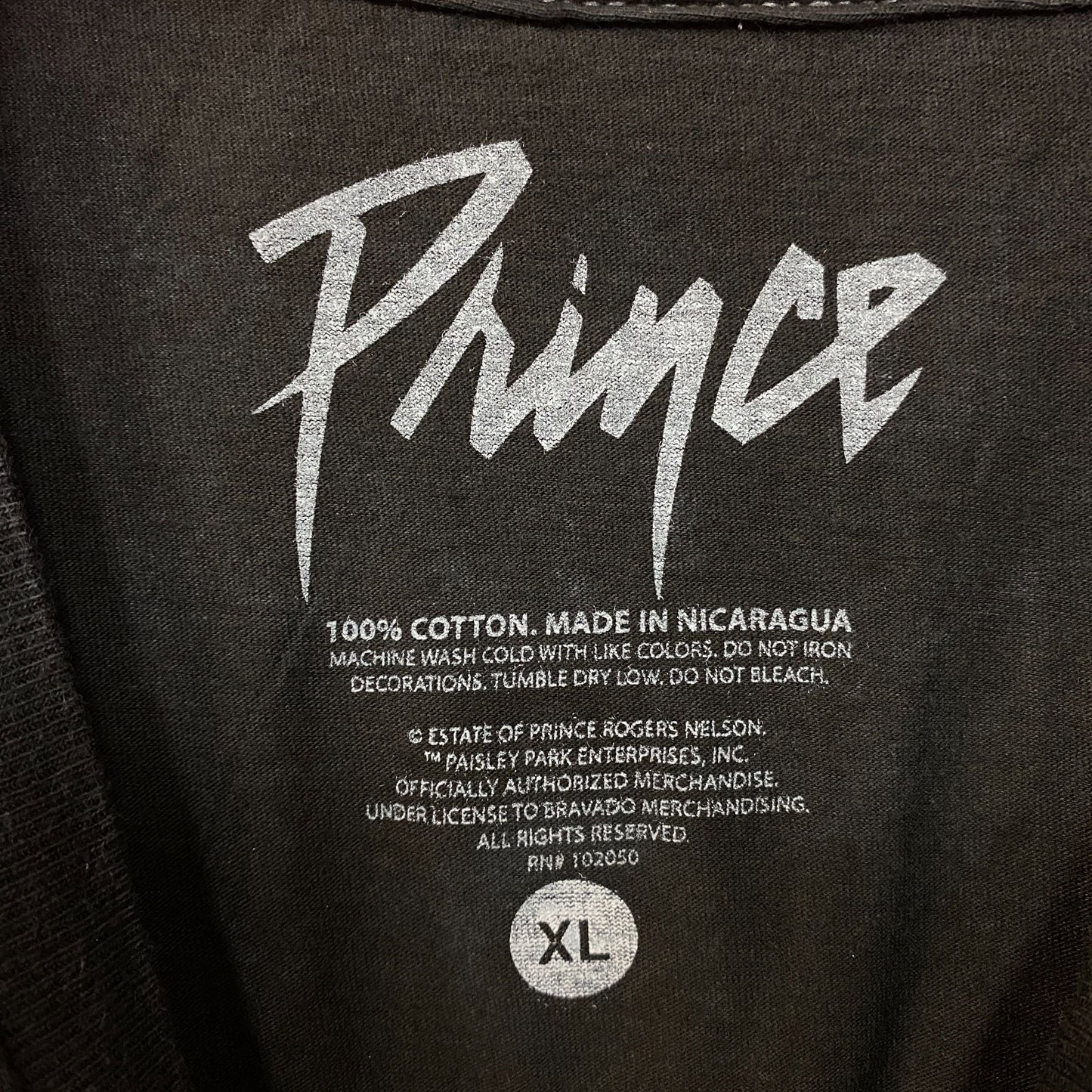 Prince Controversy Washed Acid-Wash Graphic T-Shirt XL