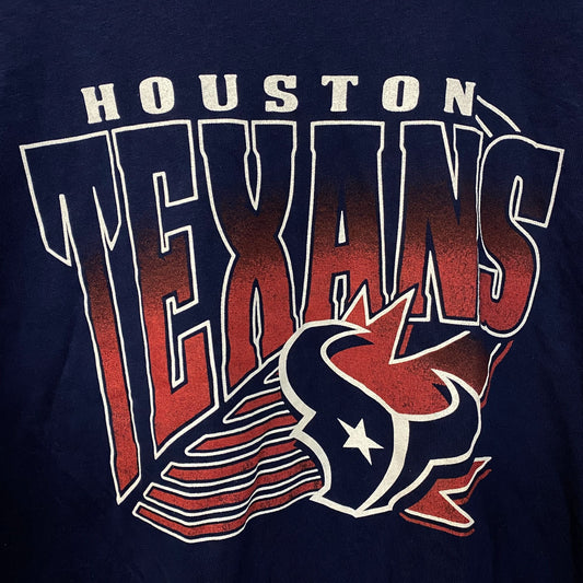 Junk Food Clothing Women's Houston Texans Vintage Style T-Shirt Large