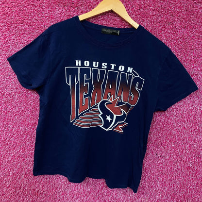 Junk Food Clothing Women's Houston Texans Vintage Style T-Shirt Large