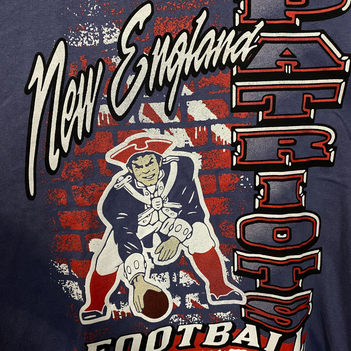 Junk Food Clothing New England Patriots Brick Vintage Style Women's Tee Medium