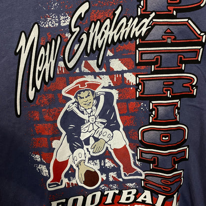 Junk Food Clothing New England Patriots Brick Vintage Style Women's Tee Medium