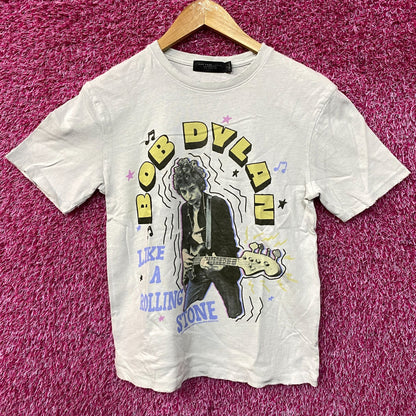 Bob Dylan Like A Rolling Stone Poster Folk Legend T-Shirt XS
