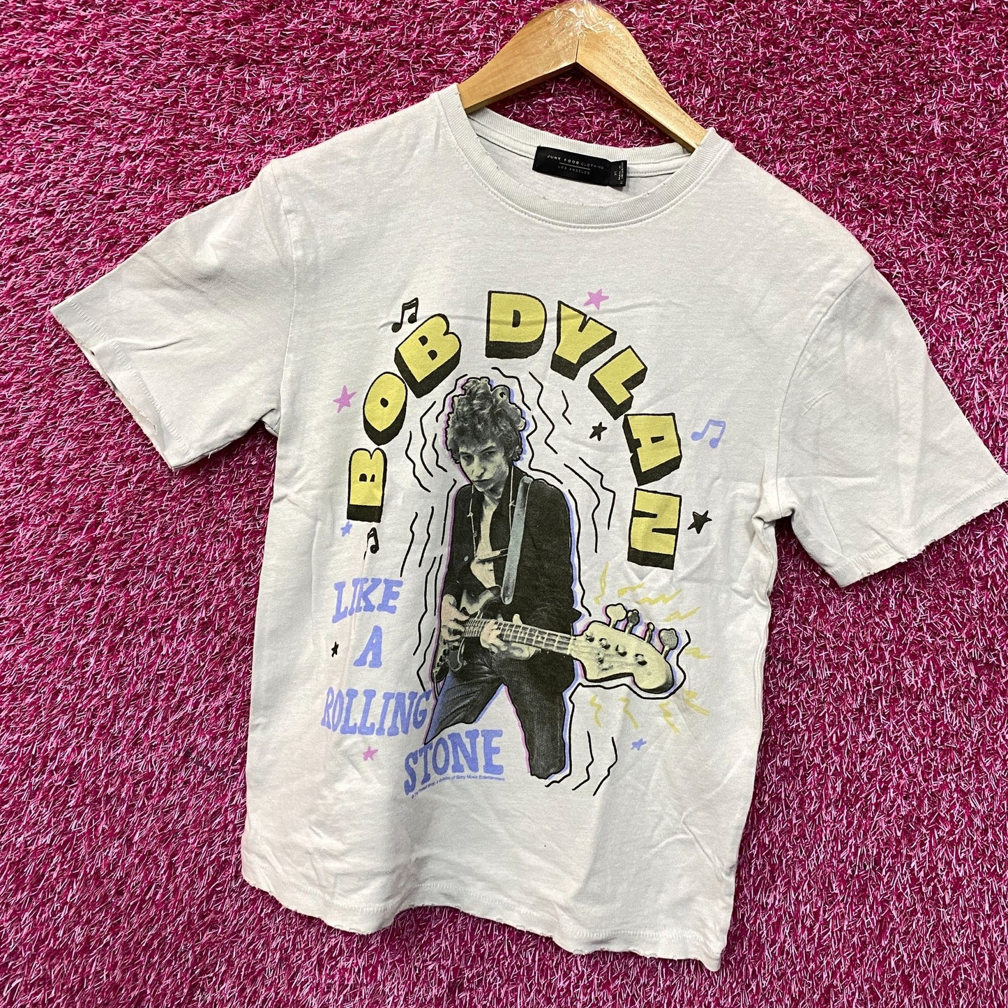 Bob Dylan Like A Rolling Stone Poster Folk Legend T-Shirt XS