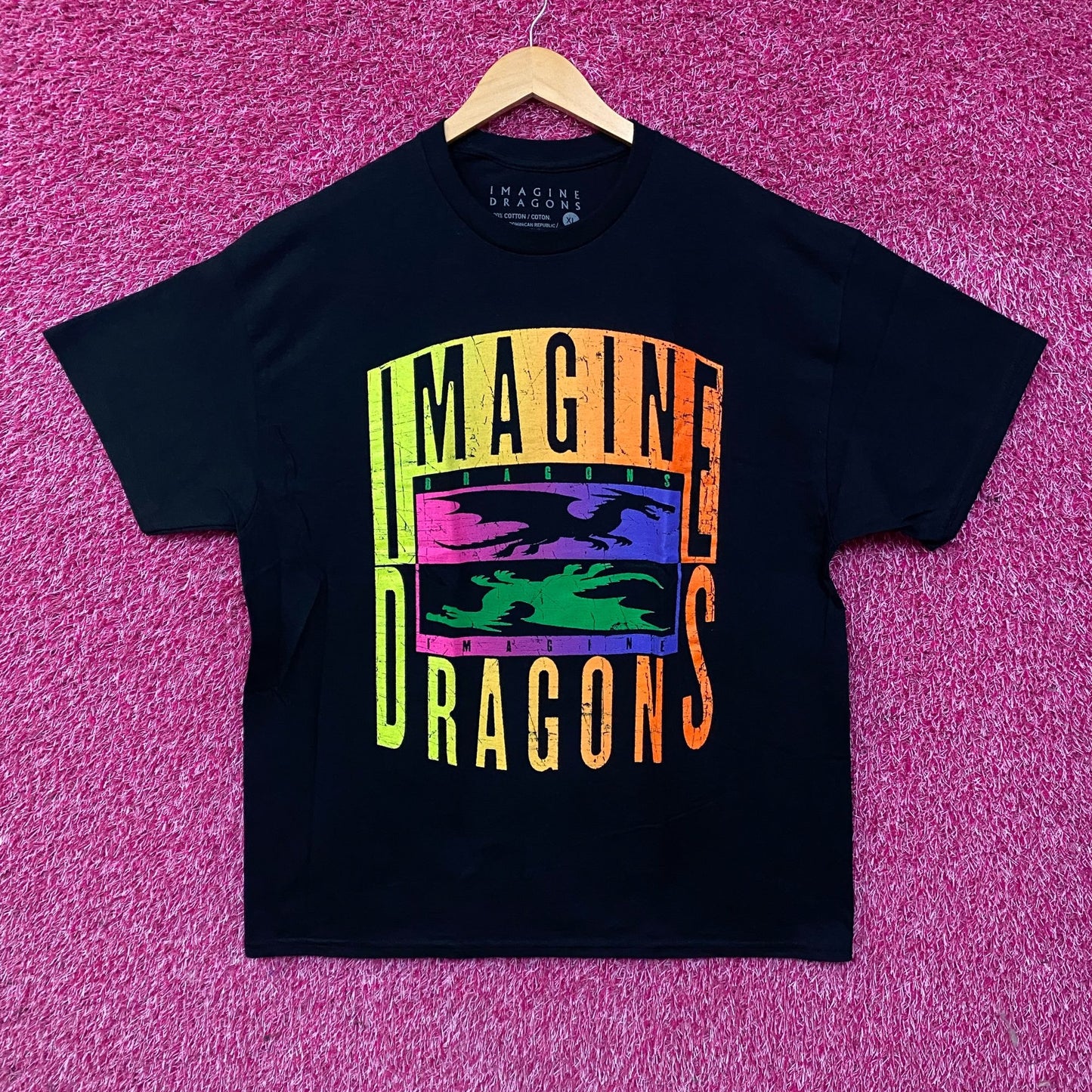 Imagine Dragons Double Dragon Rock Graphic T-Shirts XL