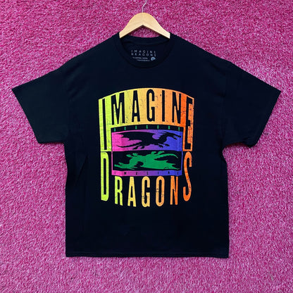 Imagine Dragons Double Dragon Rock Graphic T-Shirts XL