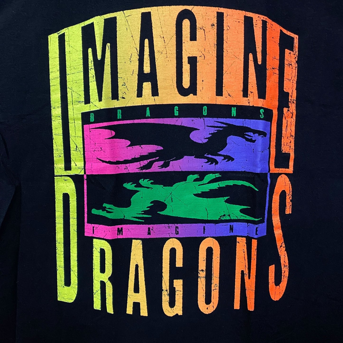 Imagine Dragons Double Dragon Rock Graphic T-Shirts XL