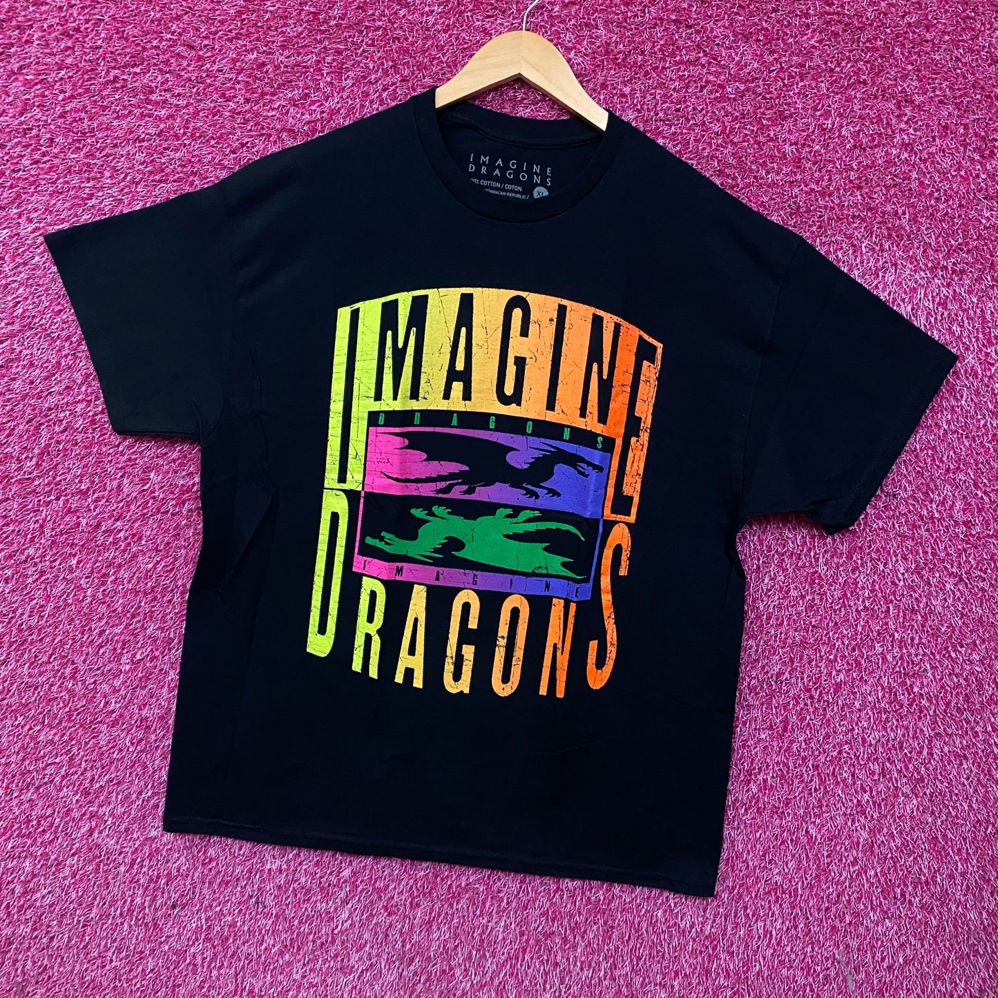 Imagine Dragons Double Dragon Rock Graphic T-Shirts XL