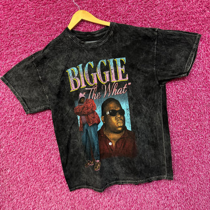 Notorious B.I.G. The What mineral wash Rap shirt size XL