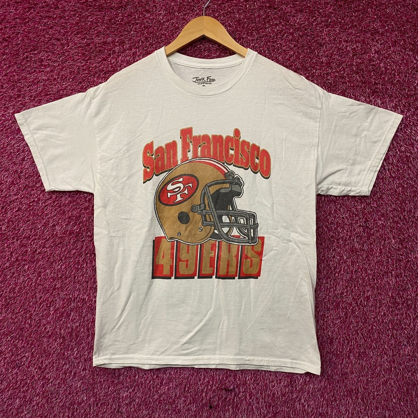 NFL Junk Food San Francisco 49rs White Helmet Logo Medium