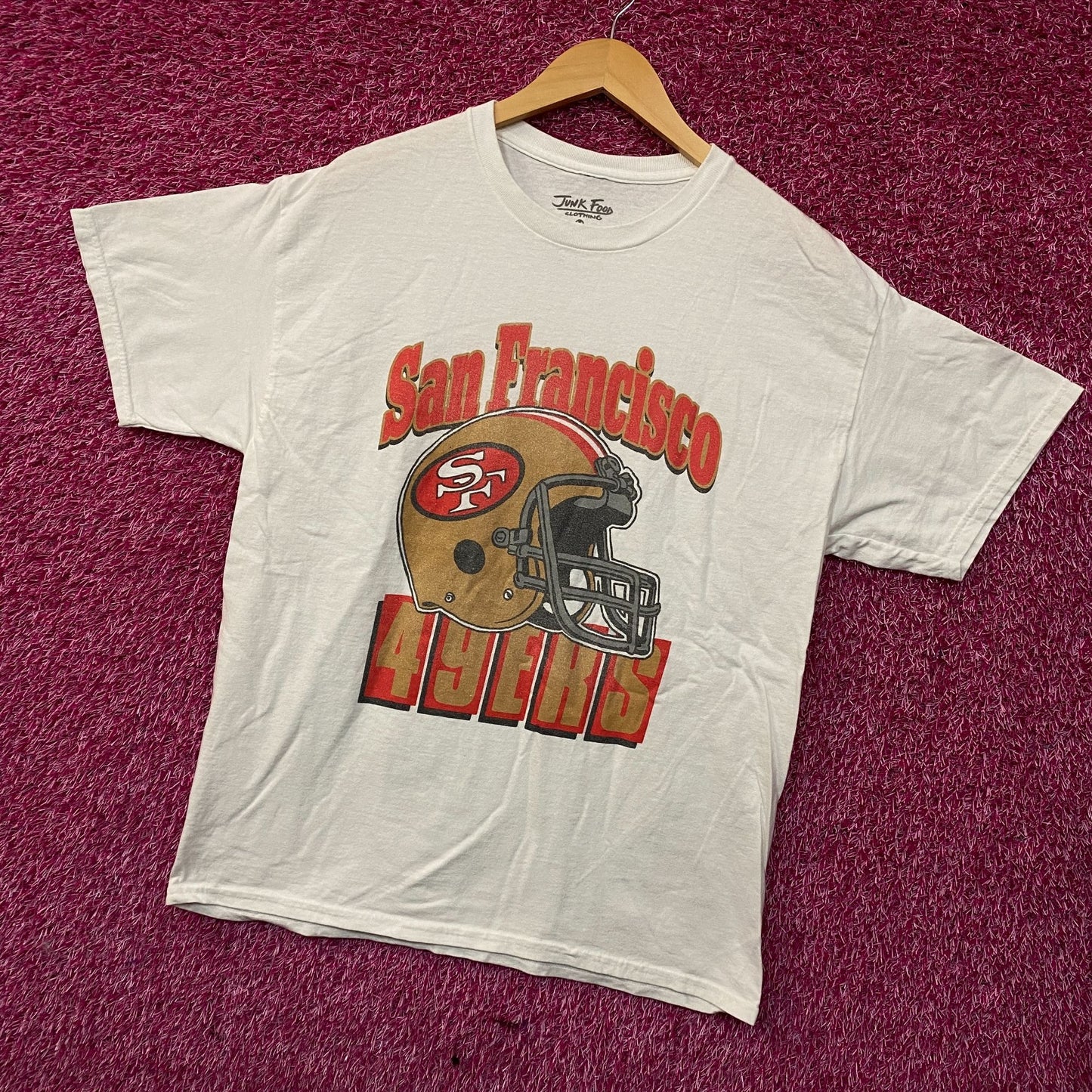 NFL Junk Food San Francisco 49rs White Helmet Logo Medium