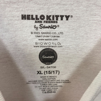 Sanrio Hello Kitty Boba Tea Kawaii Graphic Design T-Shirt XL