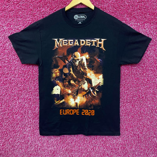 Megadeth Smash Guitar Europe Tour 2020 T-Shirt Medium