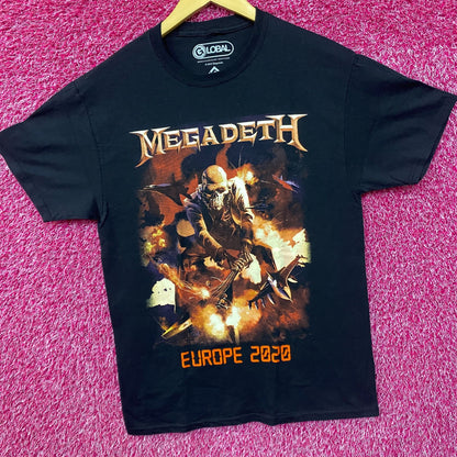 Megadeth Smash Guitar Europe Tour 2020 T-Shirt Medium