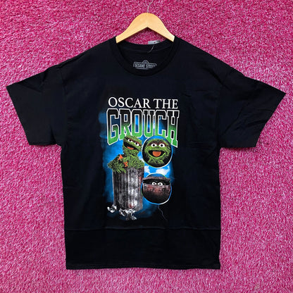 Sesame Street Oscar The Grouch Retro Graphic T-Shirt Large