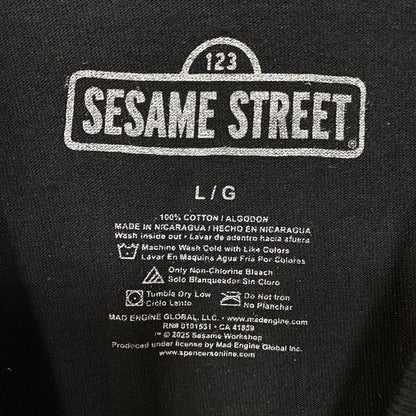 Sesame Street Oscar The Grouch Retro Graphic T-Shirt Large