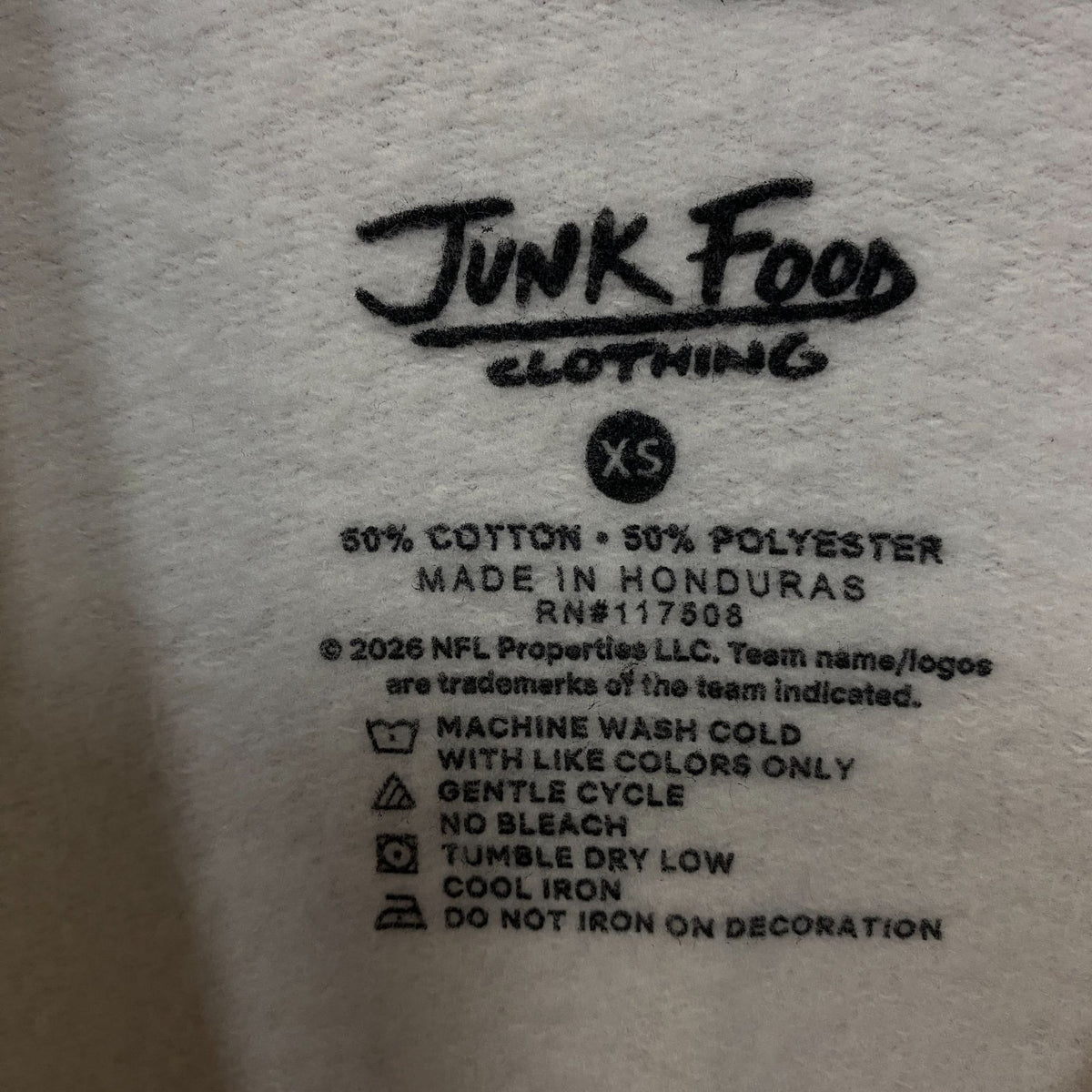 Junk food New York Giants Helmet Crewneck size XS