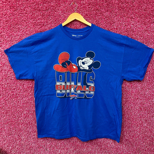 Junk Food X Mickey Mouse NFL Buffalo Bills Blue T-Shirt XL