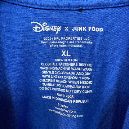 Junk Food X Mickey Mouse NFL Buffalo Bills Blue T-Shirt XL