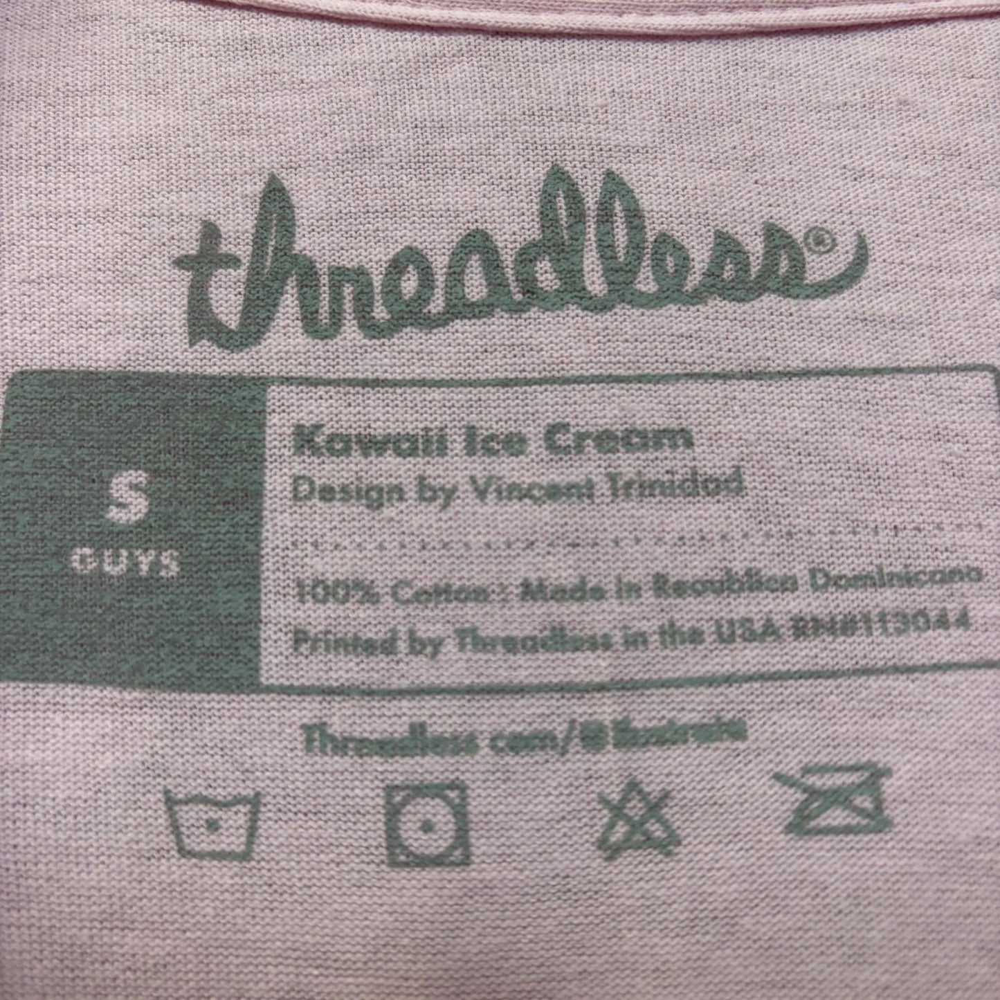 Threadless Kawaii Ice cream Graphic Design T-Shirt Small