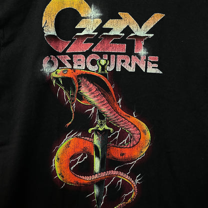 Ozzy Ozbourne Cobra Graphic Design T-Shirt Medium