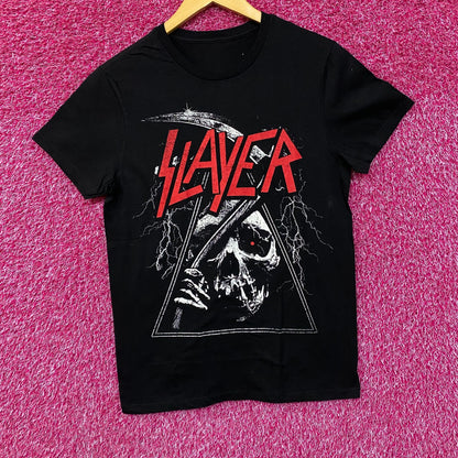 Slayer Logo Triangle Reaper Graphic Design T-Shirt Small