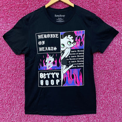 Betty Boop Heroine Of Hearts Graphic Design T-Shirt Medium