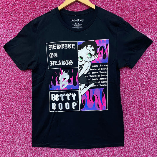 Betty Boop Heroine Of Hearts Graphic Design T-Shirt Medium