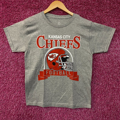 Junk Food Clothing Kansas City Chiefs Helmet Logo Graphic Women's T-Shirt Large