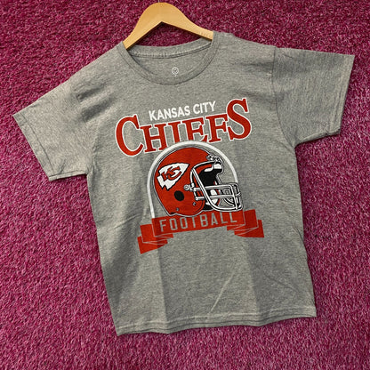 Junk Food Clothing Kansas City Chiefs Helmet Logo Graphic Women's T-Shirt Large