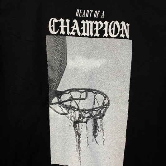 Fashion Nova Men "Heart Of A Champion" Graphic T-Shirt Small