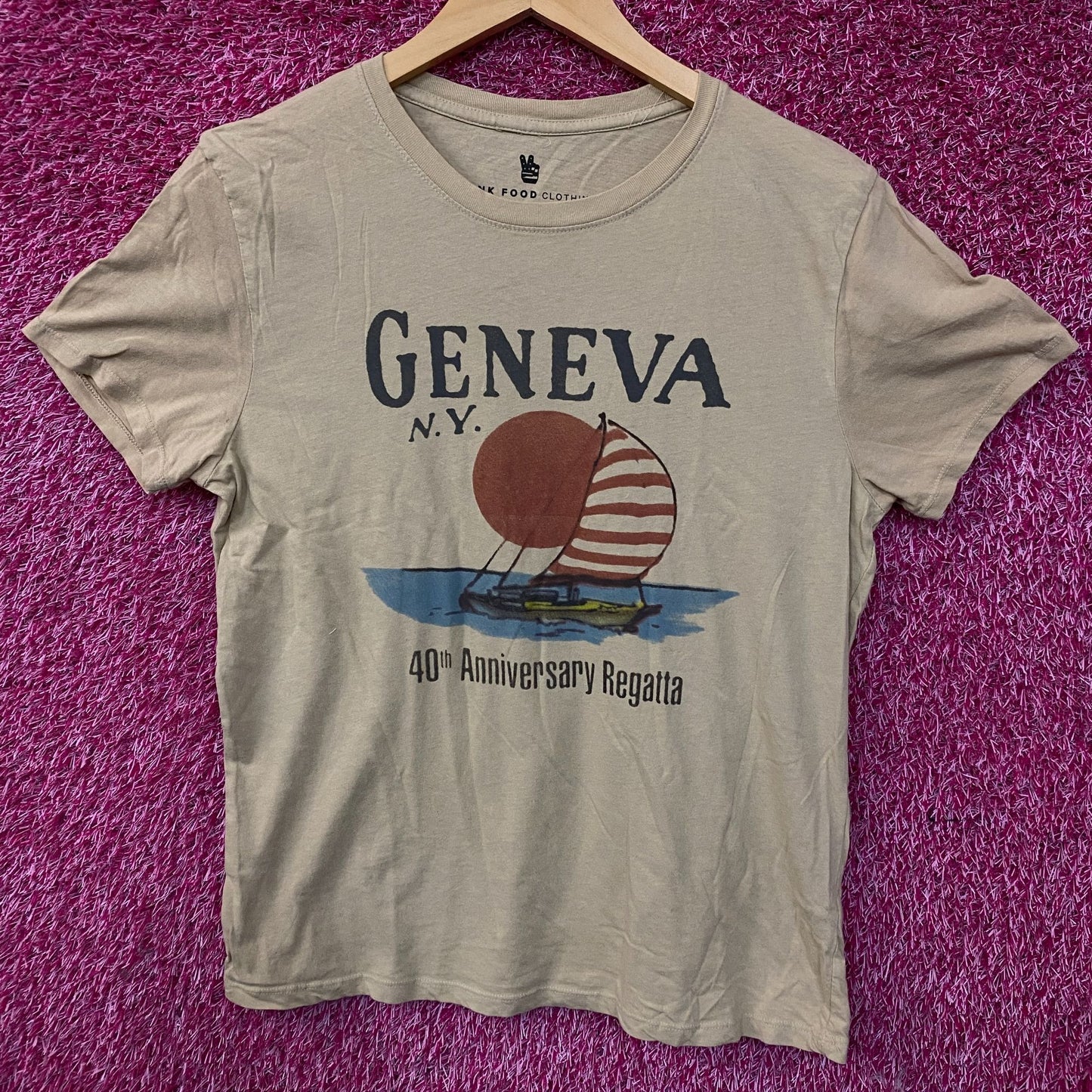 Junk Food Geneva, N.Y. 40th Anniversary Regatta Women's T-Shirt Small