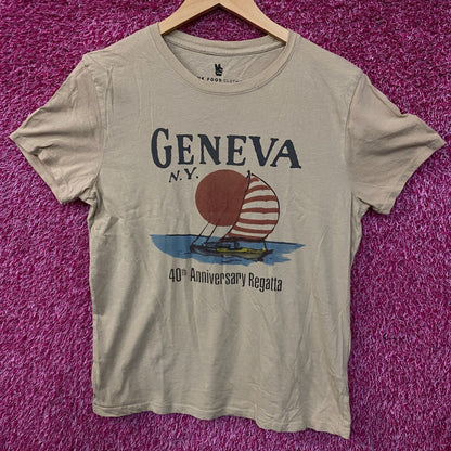 Junk Food Geneva, N.Y. 40th Anniversary Regatta Women's T-Shirt Small