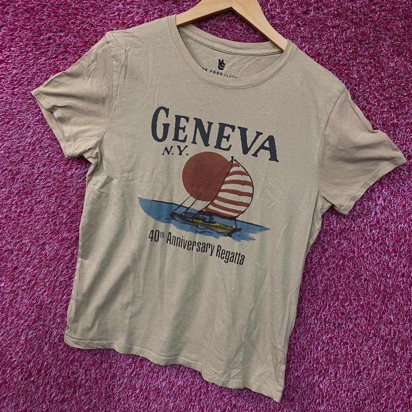Junk Food Geneva, N.Y. 40th Anniversary Regatta Women's T-Shirt Small