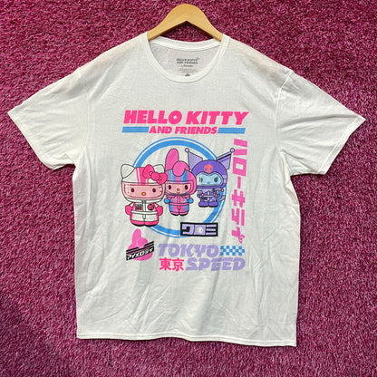Sanrio Hello Kitty and Friends Tokyo Speed Kawaii Graphic T-Shirt XL