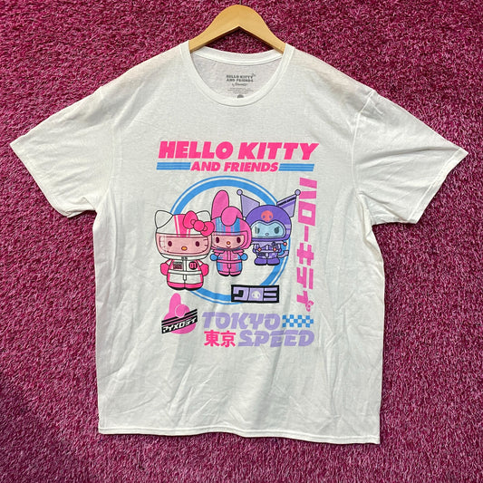 Sanrio Hello Kitty and Friends Tokyo Speed Kawaii Graphic T-Shirt XL