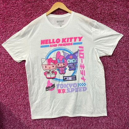 Sanrio Hello Kitty and Friends Tokyo Speed Kawaii Graphic T-Shirt XL
