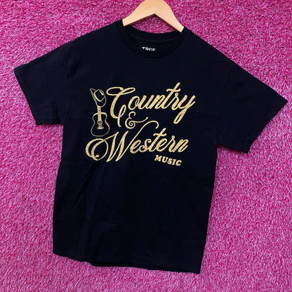 Country & Western Music Graphic T-Shirt Small