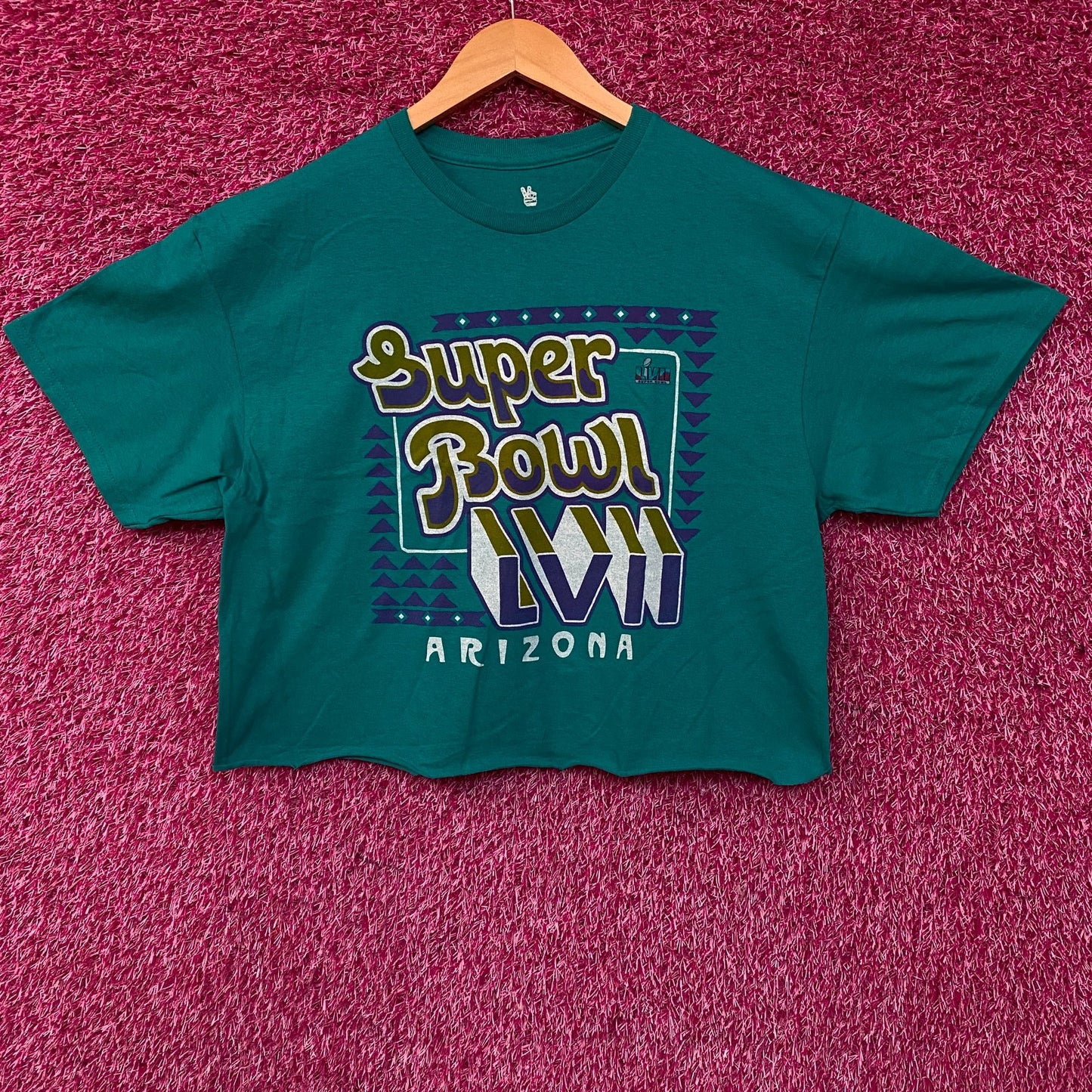 Super Bowl LVII Arizona Battle in the Desert Crop Shirt Large
