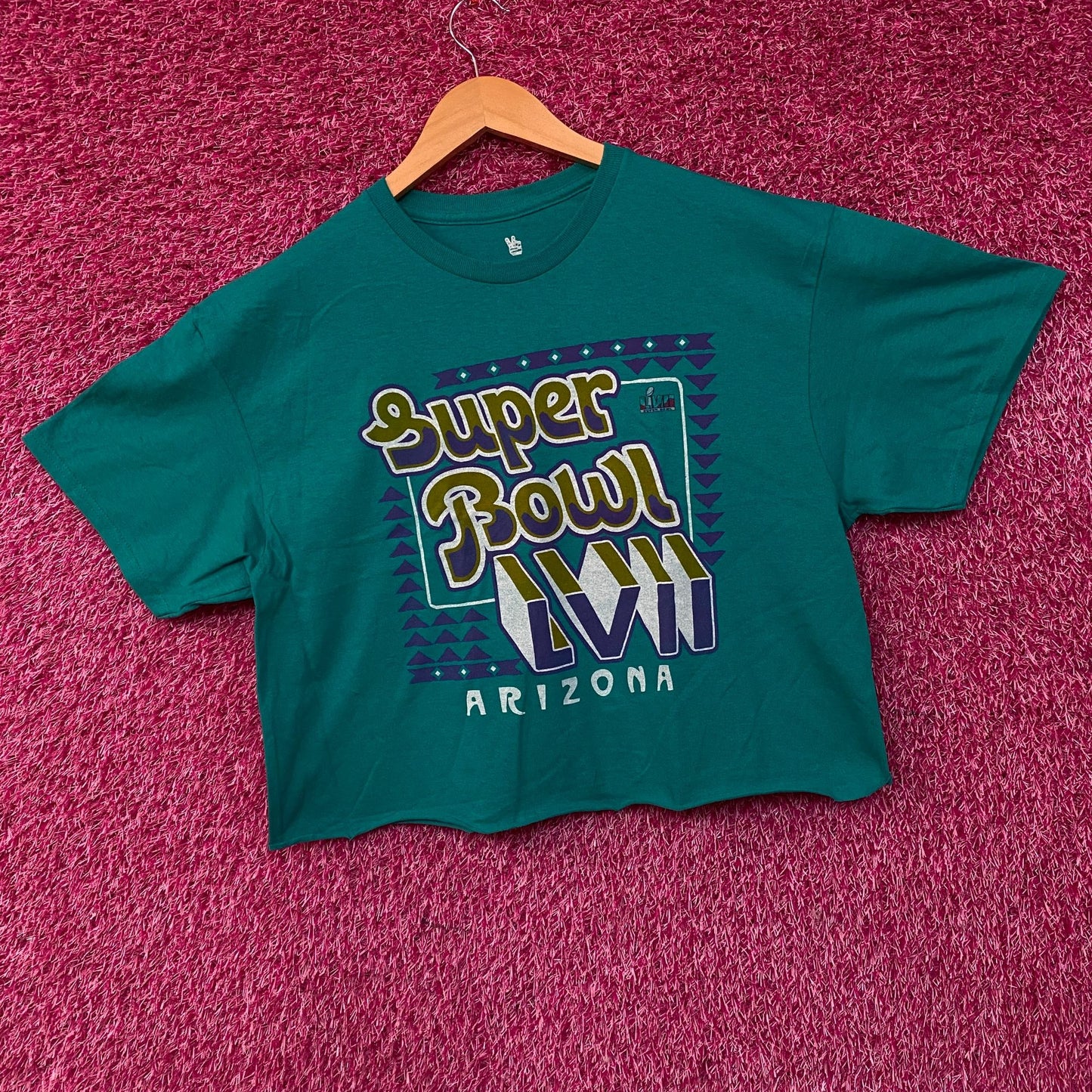 Super Bowl LVII Arizona Battle in the Desert Crop Shirt Large