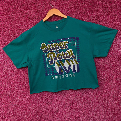 Super Bowl LVII Arizona Battle in the Desert Crop Shirt Large