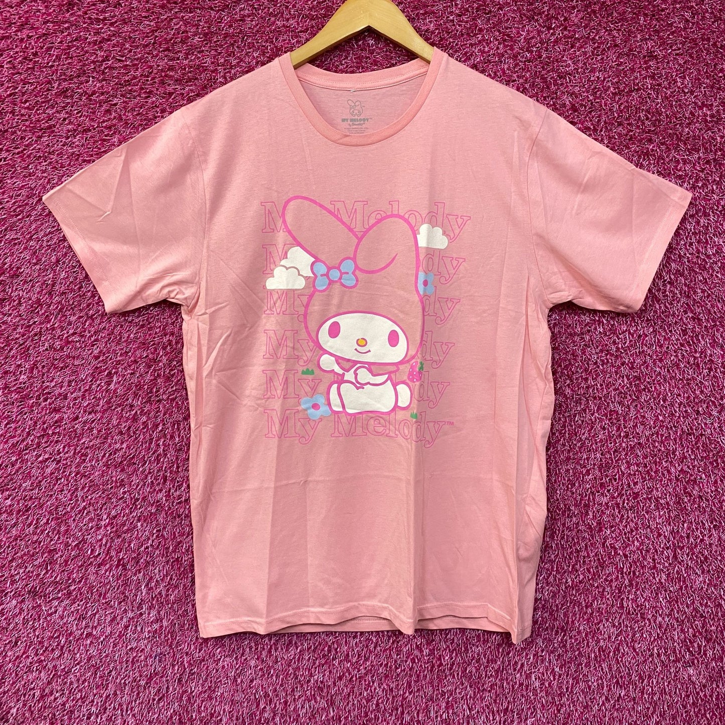Sanrio My Melody Cute Graphic Design Pink T-Shirt Large